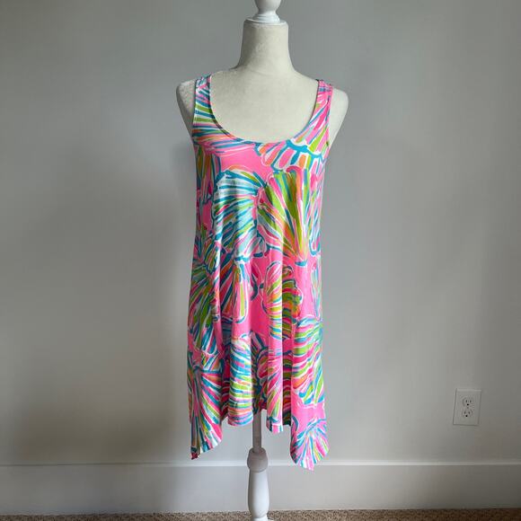 Lilly Pulitzer Dresses & Skirts - Lilly Pulitzer Monterey Dress Swim Coverup Pink Pout Shellabrate